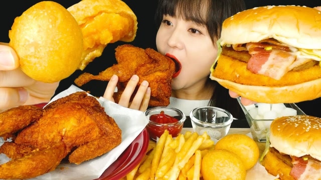 韩国美女吃播声控!