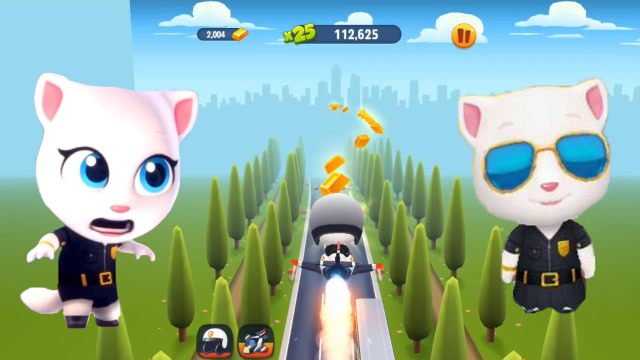 汤姆猫跑酷 安吉拉警探