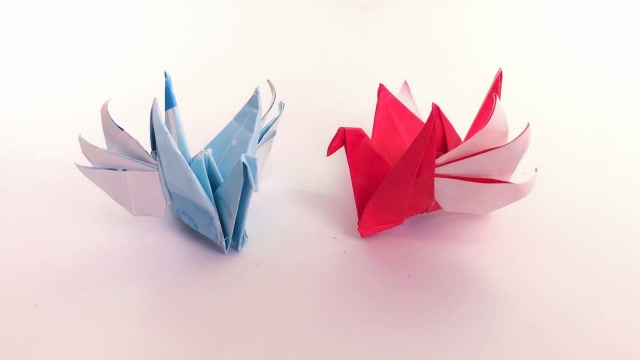 折纸教程:折了那么多纸鹤,终于被这款羽化千纸鹤彻底俘获