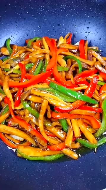 青椒炒菜,特色美食家常菜,巨下饭