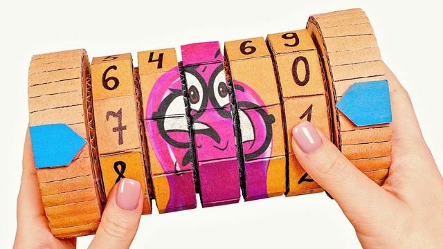 趣味生活达人秀 卡纸制作漂亮的存钱罐