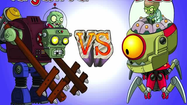 植物大战僵尸游戏动画!四个机甲巨人群殴一个未来博士谁厉害?