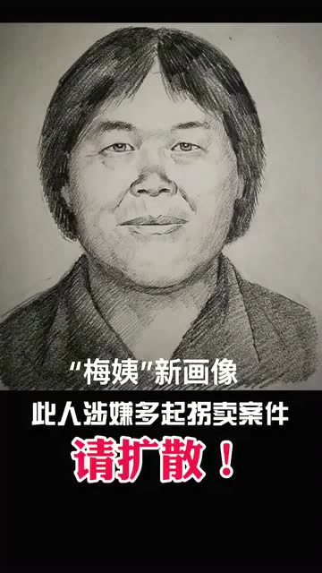 速扩涉拐卖儿童案梅姨新画像已出