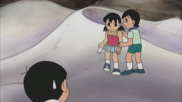 《哆啦a梦》出木杉英雄救美接住静香,大雄又浪费表现机会!