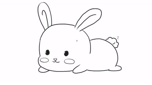画可爱的兔子简单图片