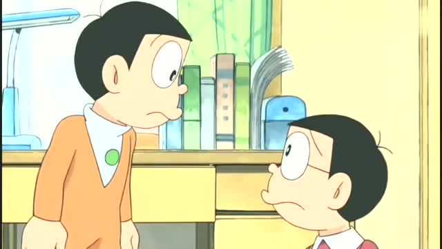 哆啦a梦:大雄的孙子来了,他听说会和技子结婚,当场就傻了!