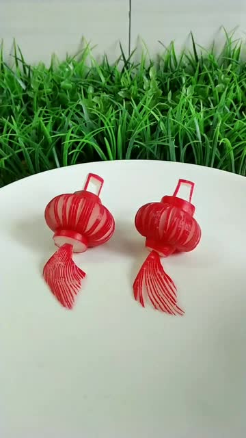 萝卜制作的小灯笼太漂亮了