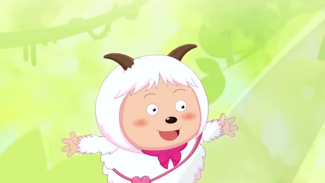 喜羊羊与灰太狼暖羊羊还以为自己找到了彩虹号没想到是一只大变色龙