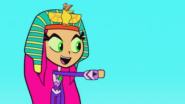 少年泰坦出击星火开始建造金字塔,乌鸦崇拜的看着她