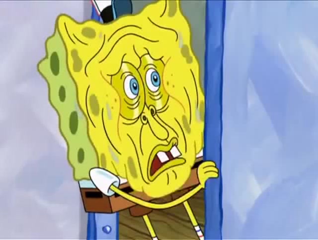 100岁的海绵宝宝,脸都垮成这样,皮肤真的太差劲了啊!