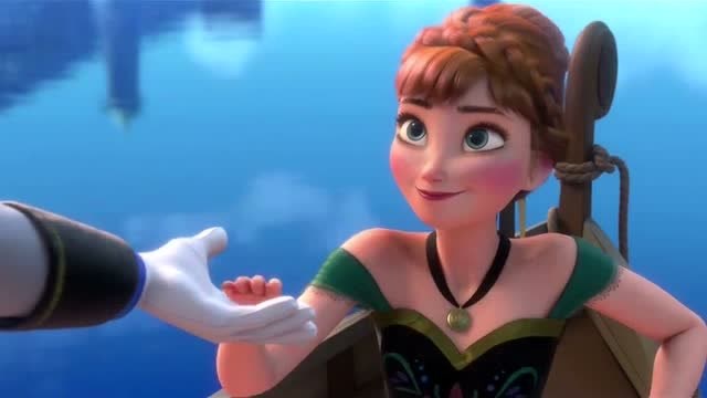 冰雪奇缘加冕仪式上安娜公主结识汉斯王子