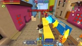迷你世界：小杰和同伴一起玩地铁跑酷比赛