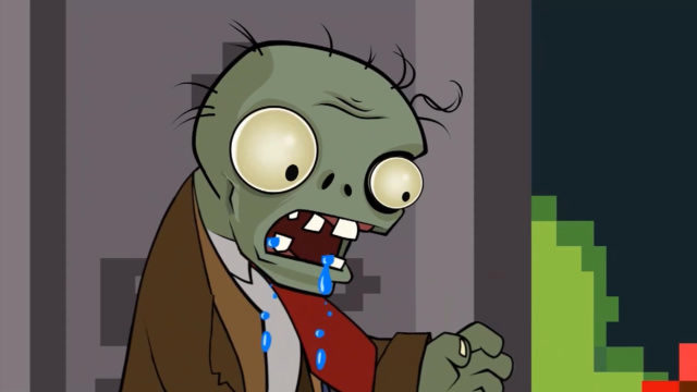 植物大战僵尸:小僵尸流口水