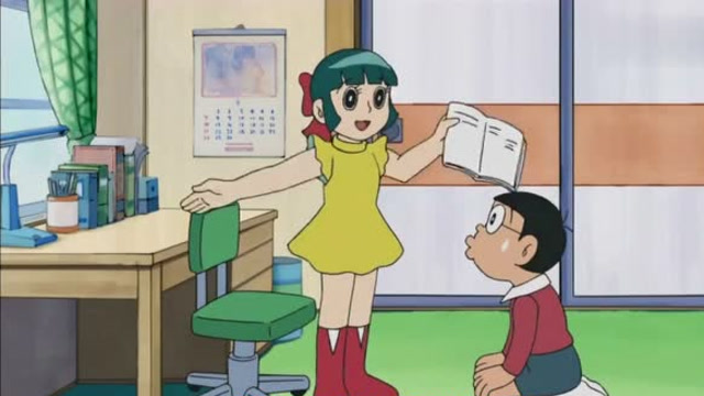 胖虎欺负大雄被大雄女朋友看见恶霸行为不可饶恕