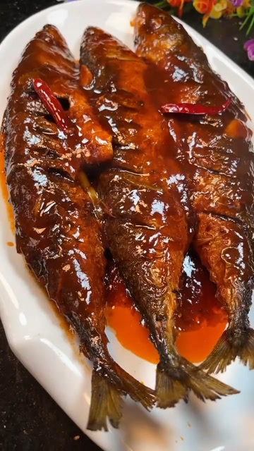 红烧鲅鱼真实图片图片