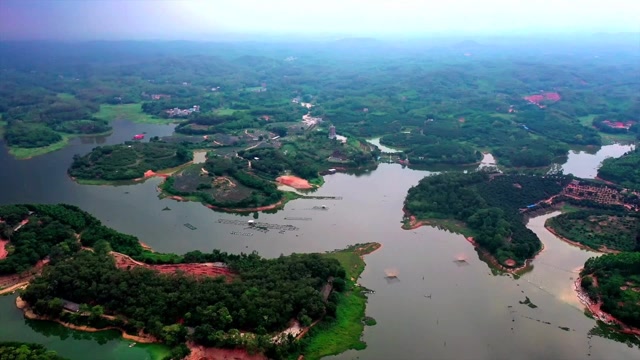 广西钦州市浦北县,张黄镇越州天湖风景