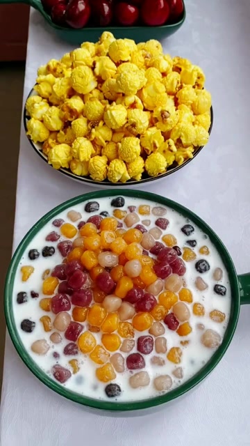 很适合这个季节的芋圆珍珠红豆奶,糯叽叽冰冰凉 想吃多少煮多少 真的