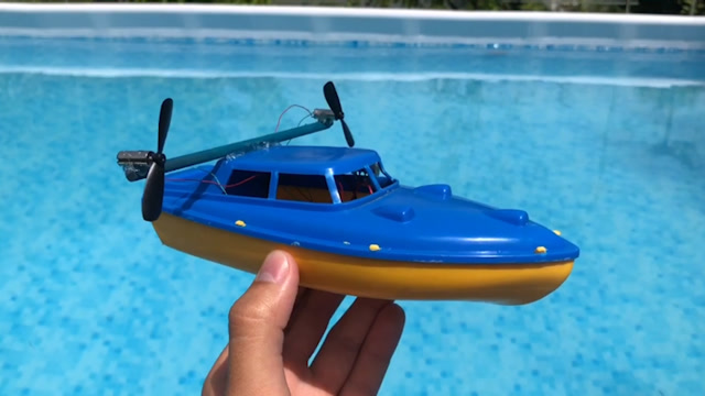 手工自制一艘遥控玩具游艇,拿回家哄孩子绝对是一级棒!