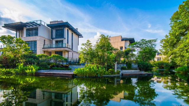 广东珠海663平海景独栋别墅,地上二层地下一层开阔空间