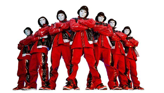 美国最强街舞天团jabbawockeez做客nba总决赛现场