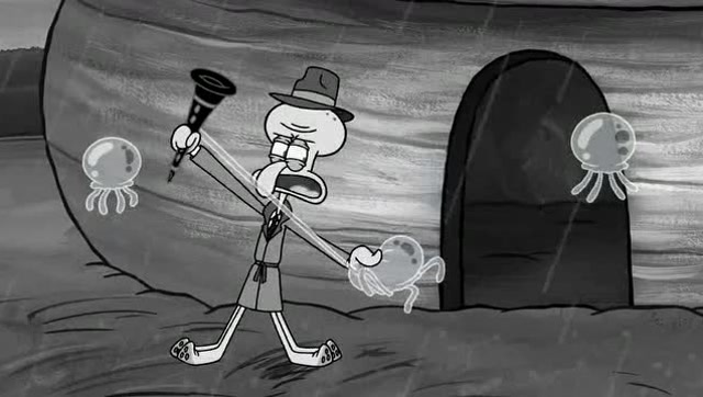 海绵宝宝致敬犯罪电影系列 看福尔摩斯章鱼哥破案 海绵宝宝致敬犯罪