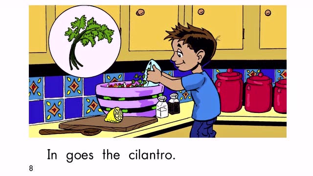 making salsa 关注片尾二维码公众号看精彩绘本!