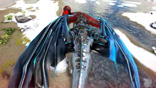 峻晨解说-泰克烈焰火龙!变幻莫测的翅膀见过么,方舟生存进化257