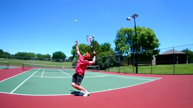 网球上旋发球技巧tennis kick serve