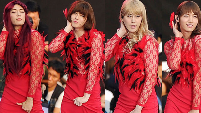 毫无违和感神起sjshineeexo女装大佬出没