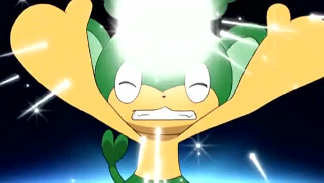 炎系的爆香猴对战草系的花椰猴,两猴相争,必有一伤!