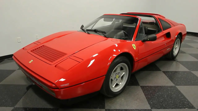 1988法拉利328 gts,最经典的敞篷超跑,迷人的外观,强悍的动力系统