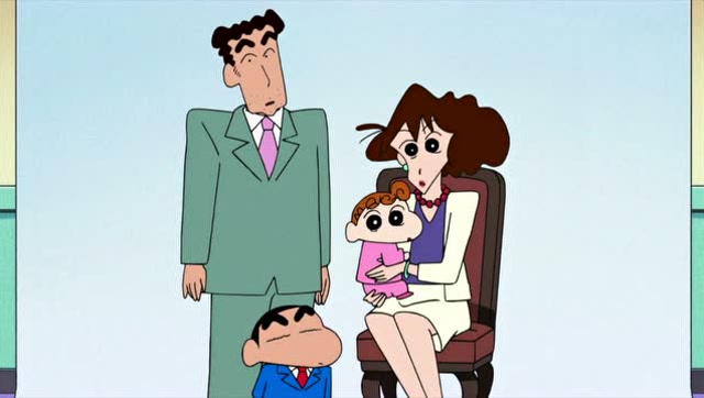 蜡笔小新:小新一家去拍全家福,放松的样子真的好无语!