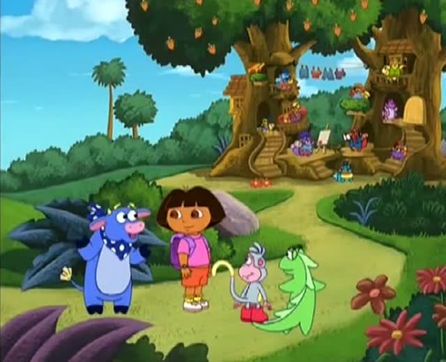 爱探险的朵拉 这里一定有很多松鼠