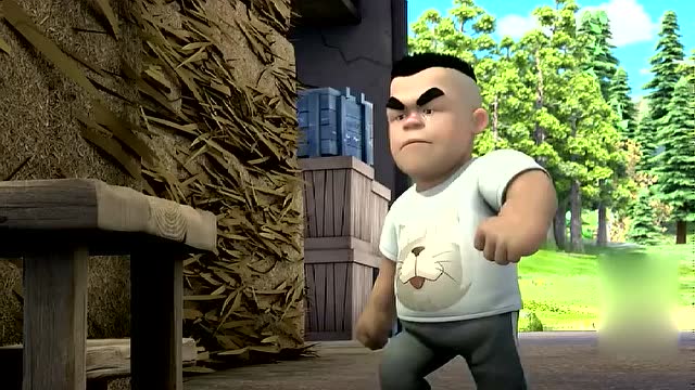 熊出没 探险日记 赵琳想自己从大马猴二狗手中抢回飞机