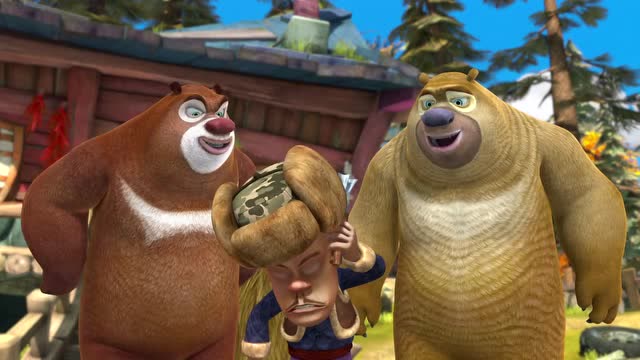 熊大两兄弟捉弄光头强