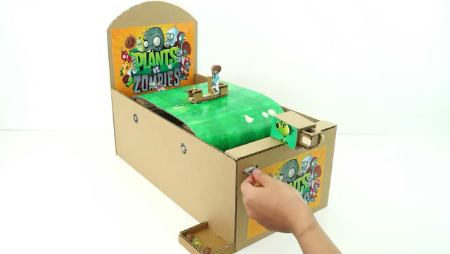 创意手工diy,制作"植物大战系列"街机游戏机的方法