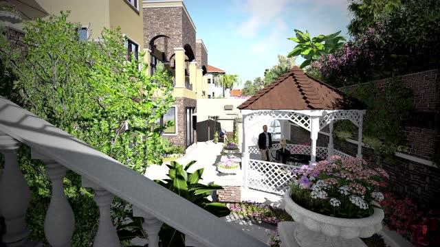 兴义赵庄(圣境天缘)别墅庭院设计