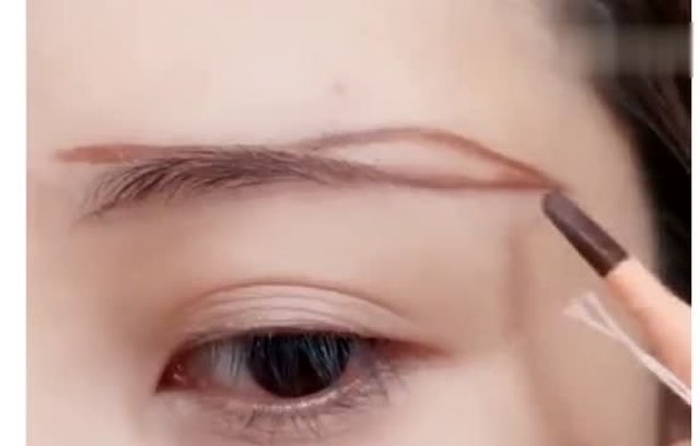 专业造型师教你交叉眉画法,超简单的,适合手残党!