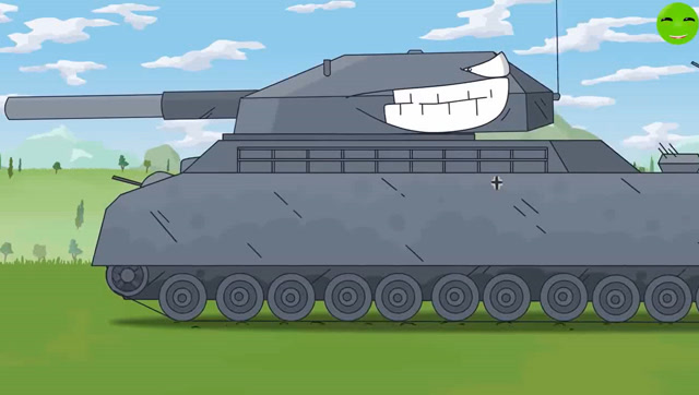 坦克世界动画,1000吨重的p1000鼠式坦克vs苏联的重型坦克