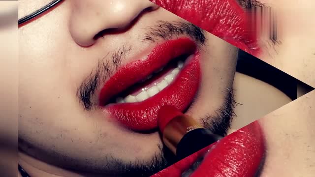 男生涂口红辣眼睛 男友帮我试口红