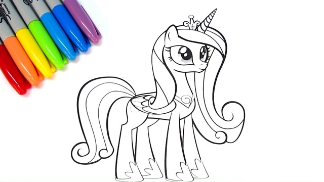 儿童简笔画:我的小马紫悦