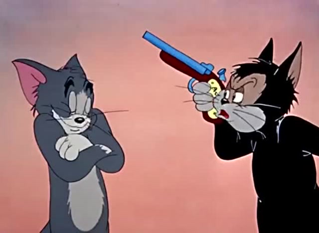 猫和老鼠:两只猫打架,小老鼠当教练指挥战术