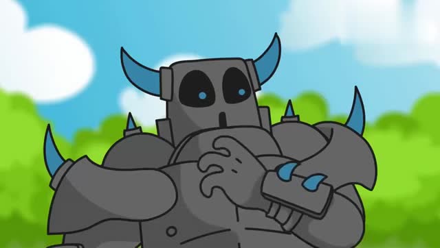 被野蛮人飞桶吓得宝剑都掉了的皮卡超人!皇室战争游戏动画