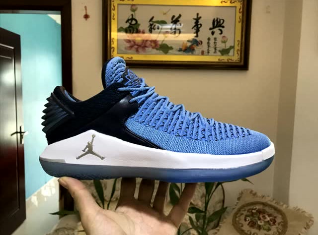 aj32北卡蓝low真碳 air jordan 32 low aj32北卡蓝low 低帮