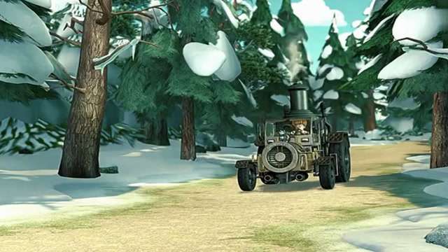 光头强制造的蒸汽伐木机果然好用,竟然还有防御系统?