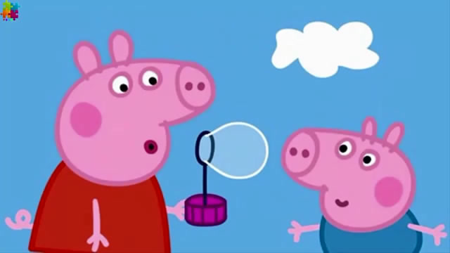 亲子拼图游戏:小猪佩奇吹泡泡
