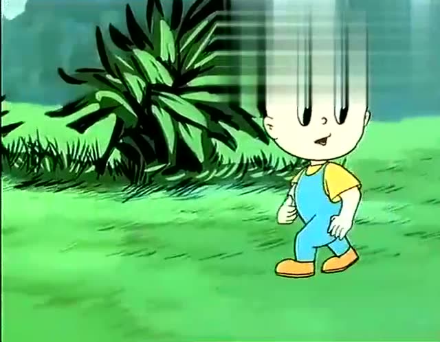 大头儿子围裙妈妈路上遇狮子,妈妈吓得大哭,大头儿子淡定想妙招