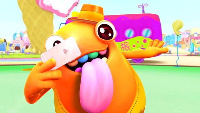 疯狂小糖动画片泡泡哥竟然把水泥当做面膜敷在脸上了