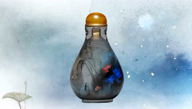 张大勇内画艺术作品《爱莲说》