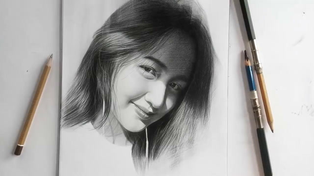 素描写真绘画笔尖下的美女初恋的味道